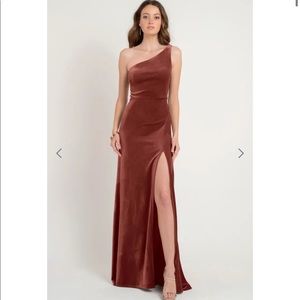 Jenny Yoo Cybill Velvet Maxi Dress